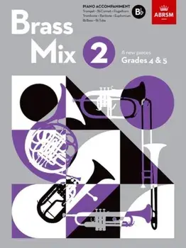 Brass Mix, Book 2, Piano Accompaniment B flat. 8 new pieces for Brass, Grades 4 & 5, Sheet Map/***