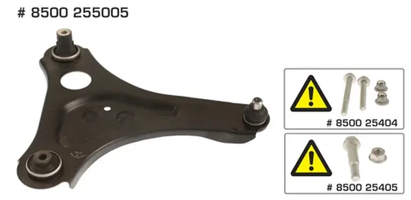 Brat, suspensie roata TRISCAN 8500 255005