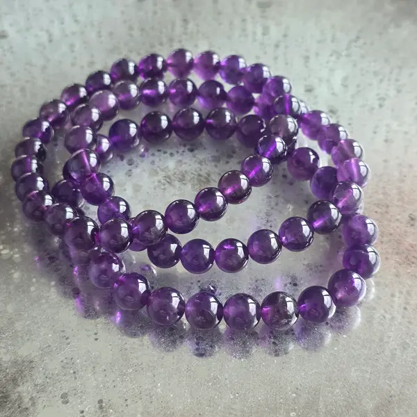 Bratara ametist 8 mm CALITATE AAA