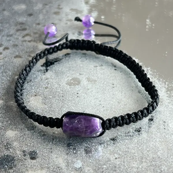 Brățară ametist ajustabila | Knotted
