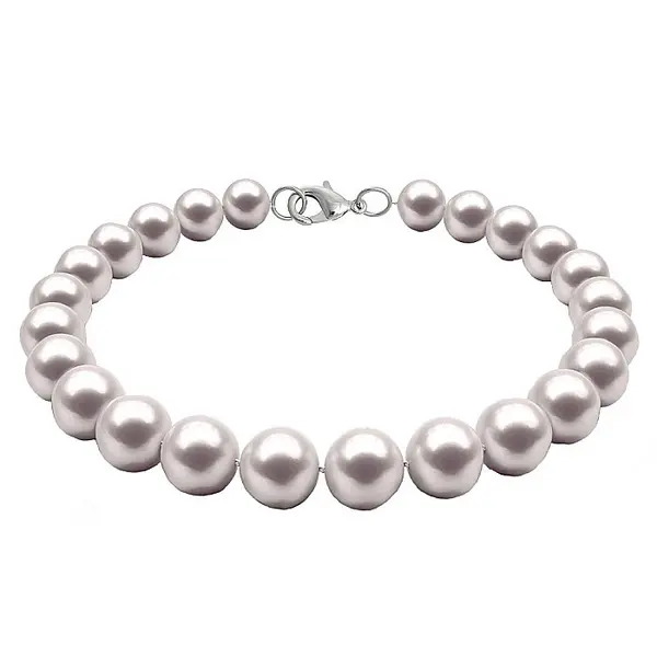 Bratara cu Perle Naturale Albe de 6-7 mm E i Argint 925 KASKADDA
