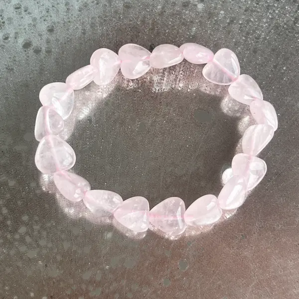 Brățară cuart roz 11 mm | Love