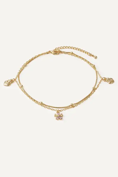 Brățară de picior Bloom - Gold