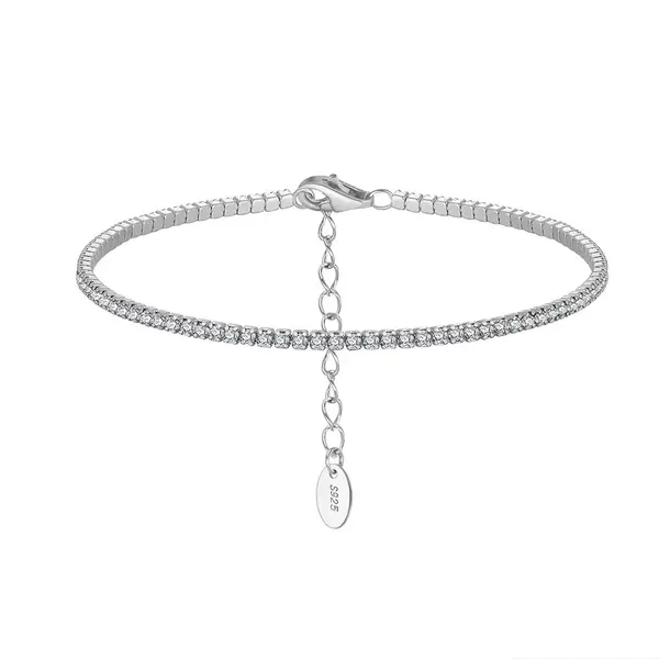 Bratara din argint 925 pentru dama, JW1745, model tennis, placata cu rodiu