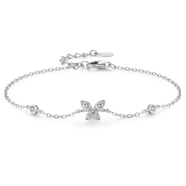 Bratara din argint 925 pentru dama, JW1820, model fluturi, placata cu rodiu