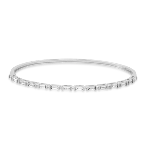 Bratara din aur alb cu diamante baguette de 0.97ct