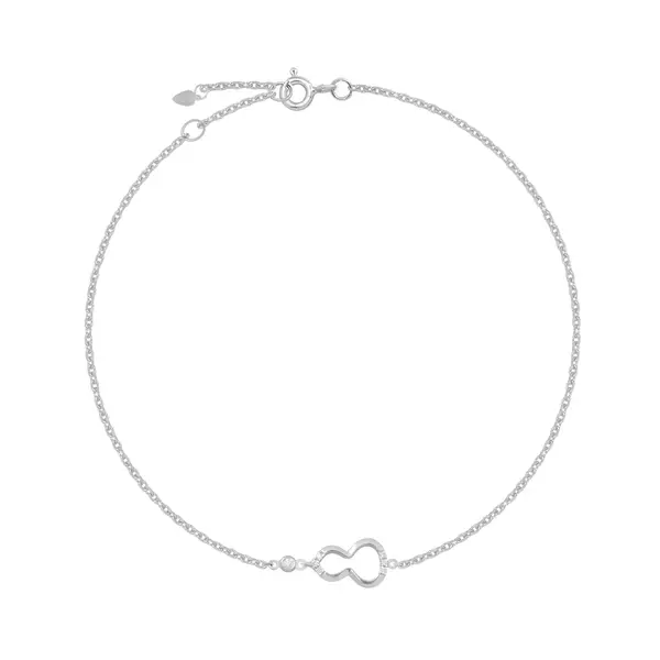 Bratara din aur alb cu diamante de 0.034ct