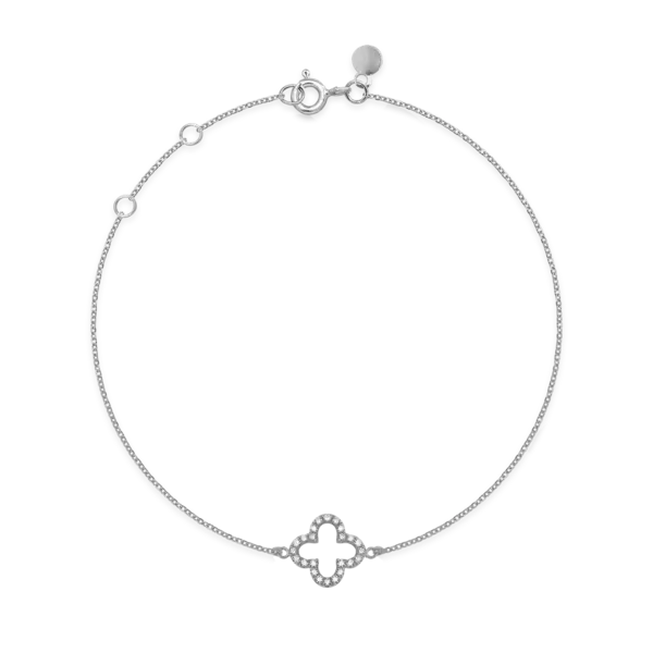 Bratara din aur alb cu diamante de 0.039ct