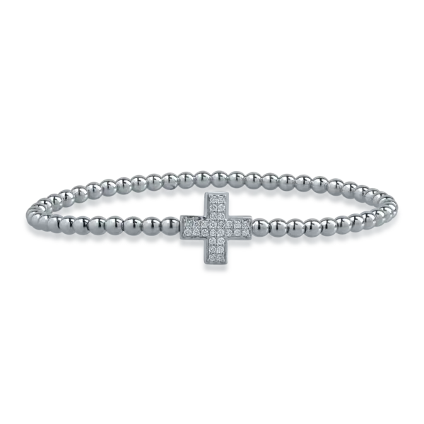 Bratara din aur alb cu diamante de 0.24ct
