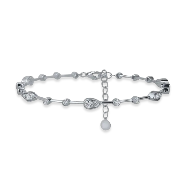 Bratara din aur alb cu diamante de 1.1ct