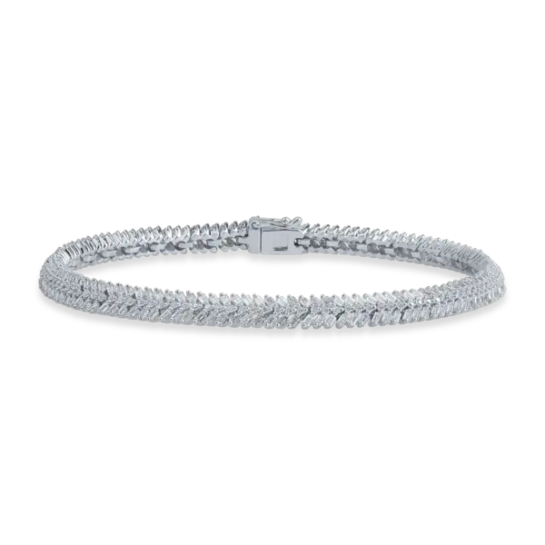 Bratara din aur alb cu diamante de 2.21ct