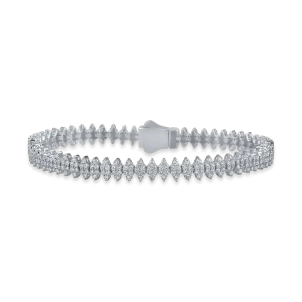 Bratara din aur alb cu diamante de 3.3ct