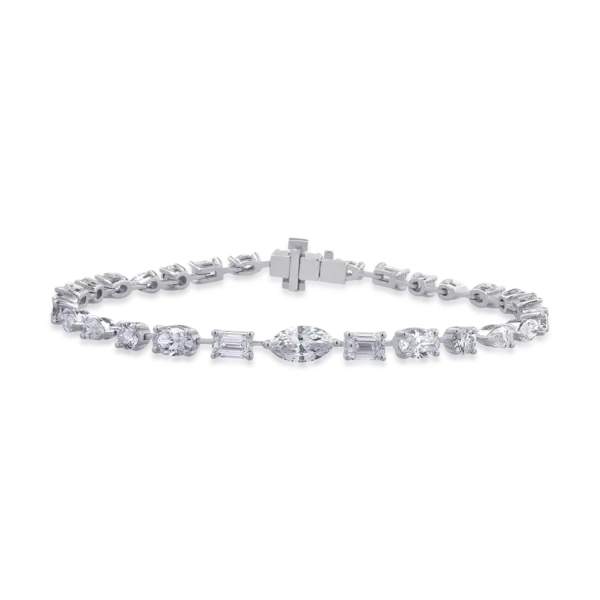 Bratara din aur alb cu diamante de 5.35ct