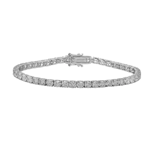 Bratara din aur alb cu diamante de 8ct
