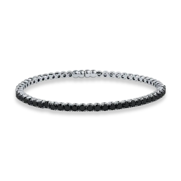 Bratara din aur alb cu diamante negre de 3.12ct
