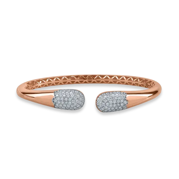 Bratara din aur roz cu diamante de 1.21ct