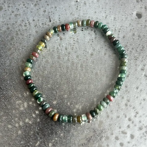 Bratara discuri agat indian 4x2 mm