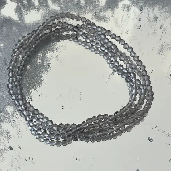 Bratara fatetata cuart fumuriu 3 mm