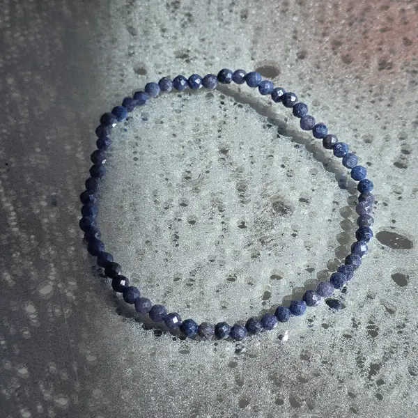 Bratara fatetata safir 3 mm