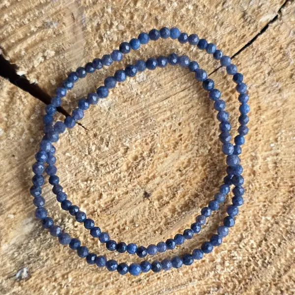 Bratara fatetata safir 3 mm