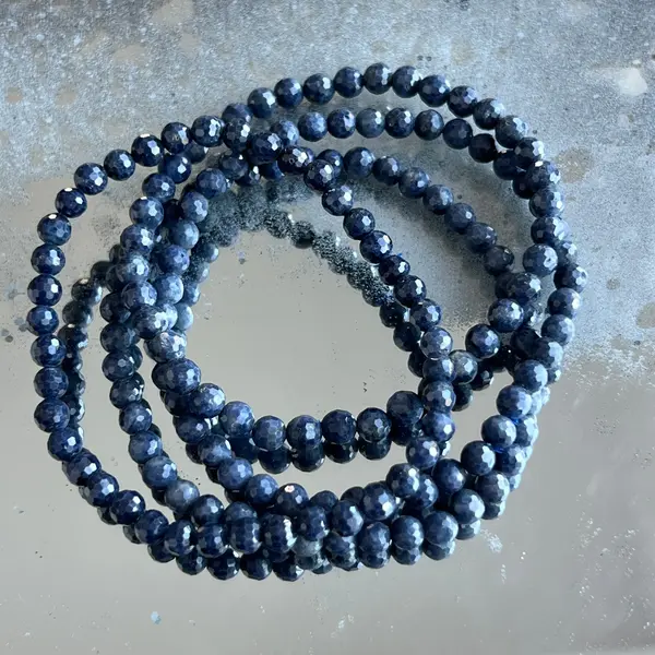 Bratara fatetata safir 5 mm