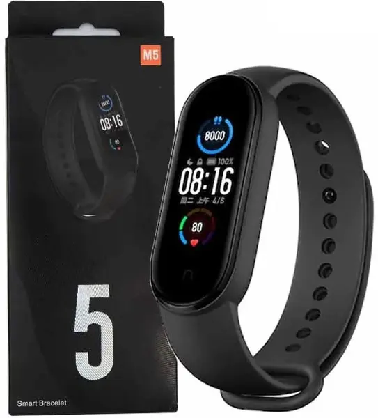 Bratara fitness M5 inteligenta cu masurarea tensiunii NEAGRA