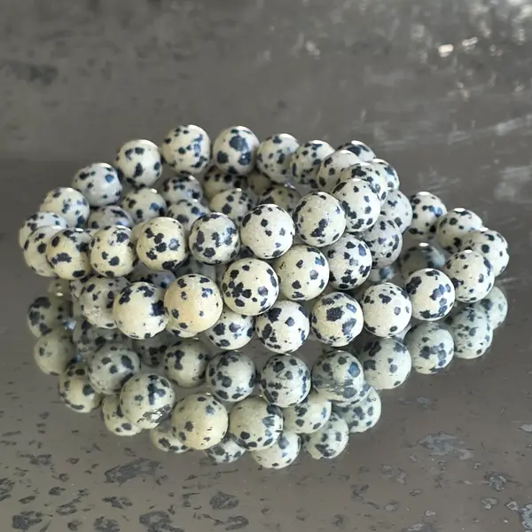 Bratara jasp dalmatian 10-11 mm