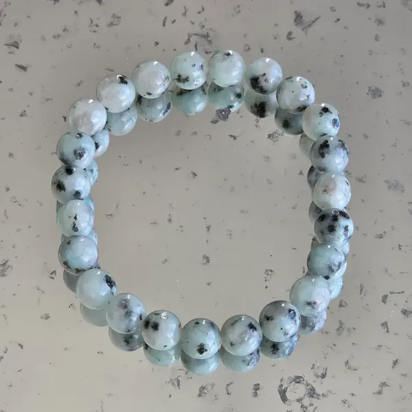 Bratara jasp kiwi 8 mm