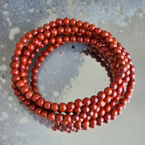 Bratara jasp rosu 4 mm