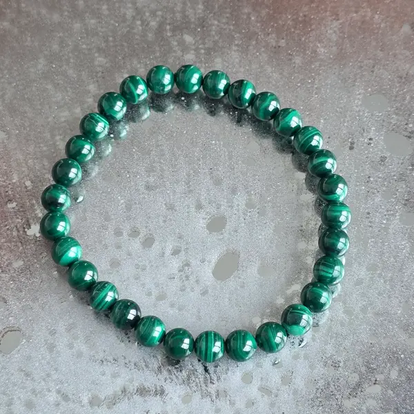 Bratara malachit 8 mm
