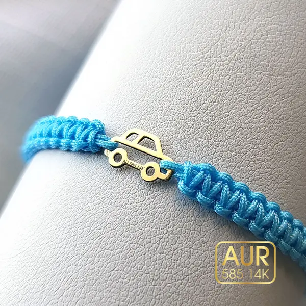 Bratara Masinuta Aur 14K - Snur impletit