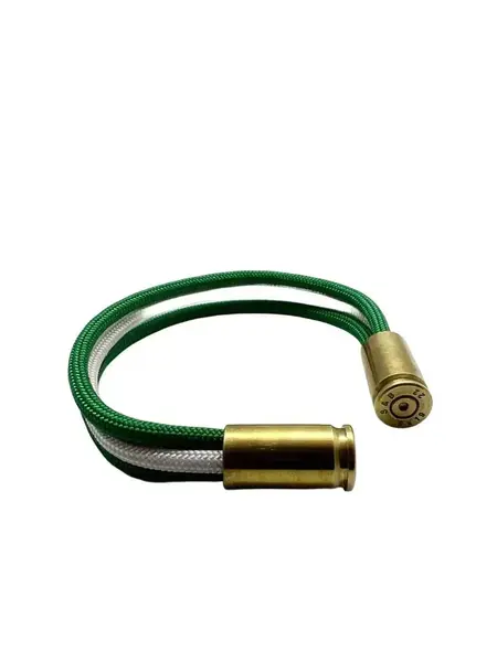 Bratara Paracord Trinity Verde Alb Drop Zone - M