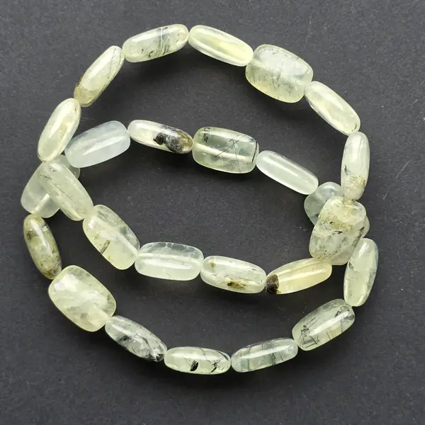 Brățară prehnit discuri rotunde 10x14x5mm