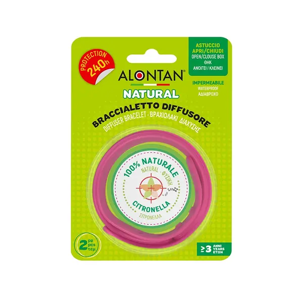 Bratara Reglabila Impotriva Tantari Alontan Natural, set 2 bucati