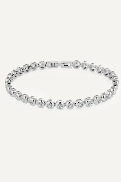 Brățară Tennis Bezel - Silver / S (16.5 CM)