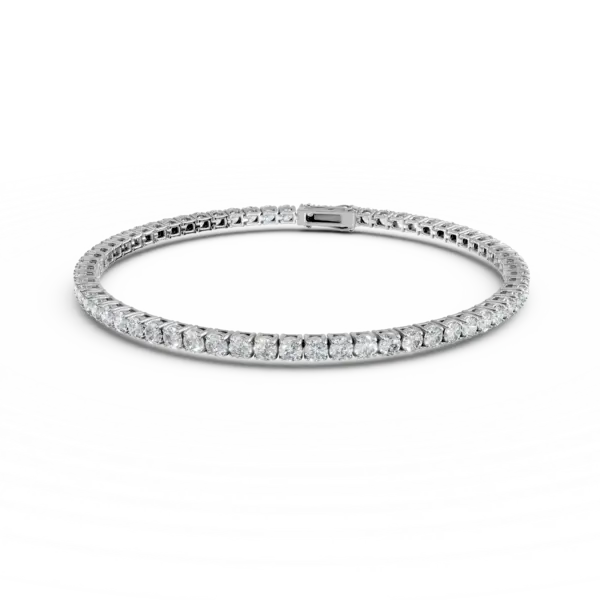 Bratara tennis din aur alb cu diamante de 1.5ct