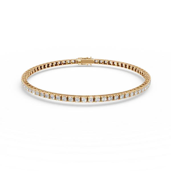 Bratara tennis din aur galben cu diamante de 1.5ct