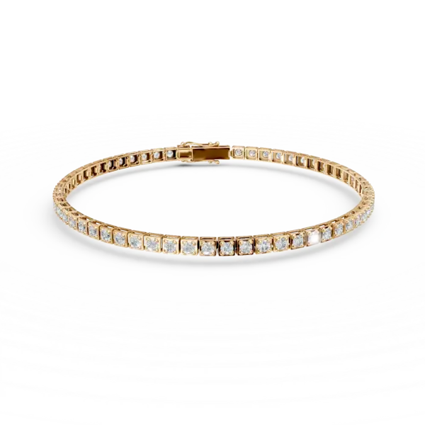 Bratara tennis din aur galben cu diamante de 1.9ct