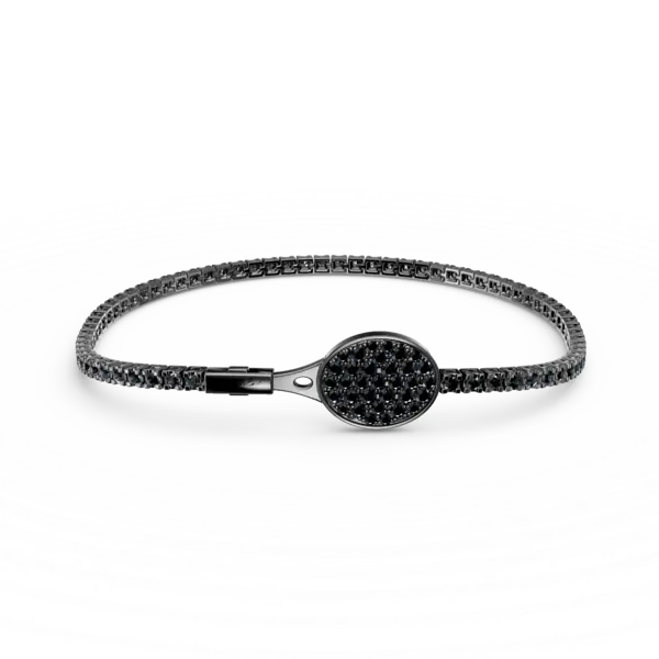 Bratara tennis Heritage cu safire negre de 1.898ct