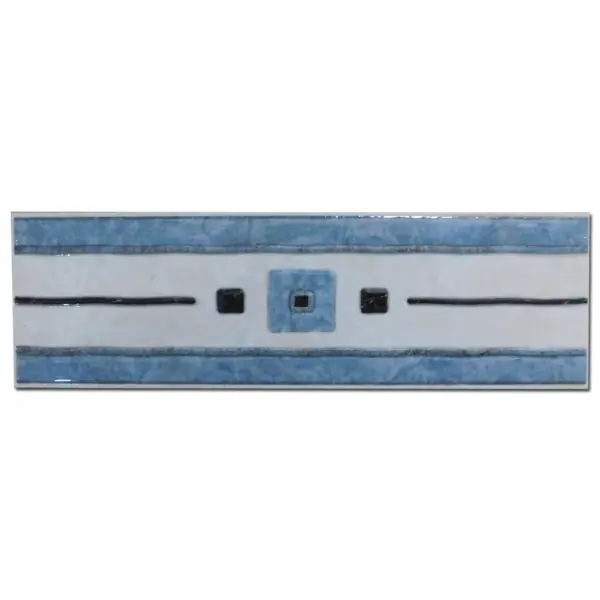 Brau decorativ faianta baie / bucatarie Gandara Azul 7.5 x 20