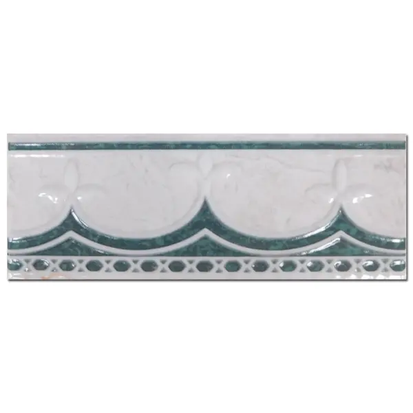 Brau decorativ faianta baie / bucatarie Mirella Verde 7.5 x 20