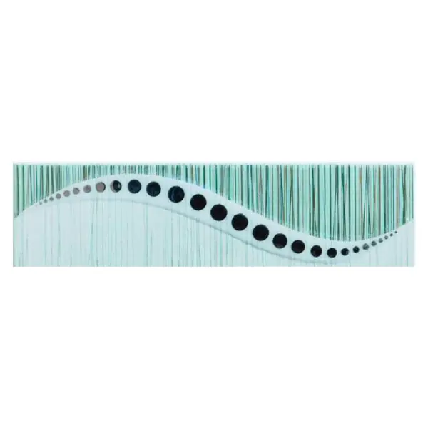 Brau decorativ faianta baie / bucatarie Naz Green 6.5 x 25
