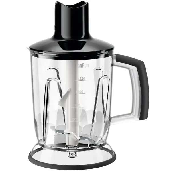 BRAUN Blender BRAUN MultiQuick Easyclick Plus MQS601BK - AX22110047, Capacitate 1.25l, Amesteca, Zdrobeste gheata, Sistem EasyClick Plus, Usor de asamblat, Baza anti-alunecare, Fara BPA, Negru