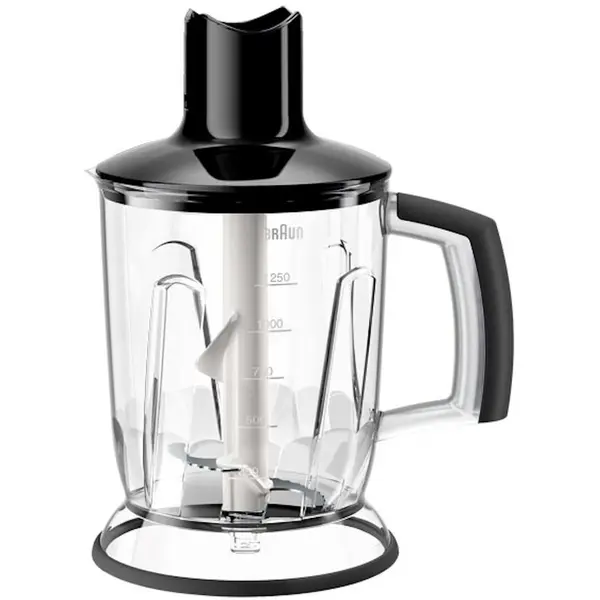 BRAUN Blender pentru mixer vertical Braun, MQ40BK, 1.25 l, Sistem EasyClick, Negru