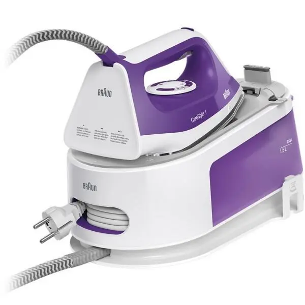 BRAUN Fier de calcat cu statie, Braun, CareStyle, 2400 W, Ceramica, Mov, Alb