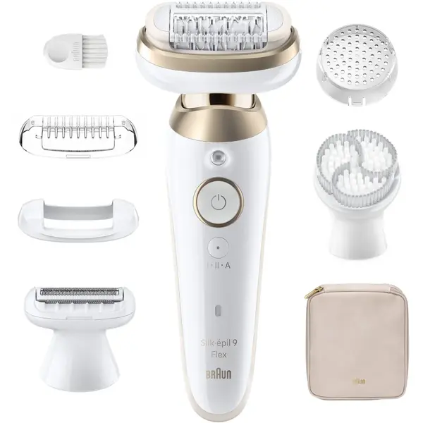 Braun Silk-épil 9 9-060 3D epilator cu cap complet flexibil pentru depilare umedă și uscată 1 buc