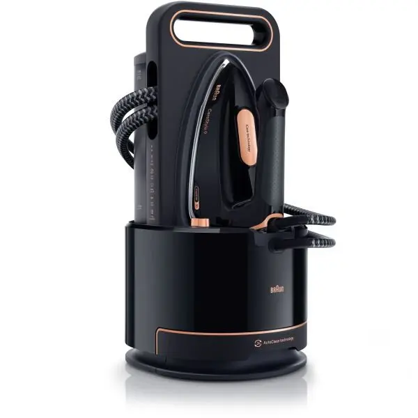 BRAUN Statie de calcat BRAUN CareStyle 9 IS9090BK - 0128808000, 2700W, Presiune 9bar, EloxalPlus, iMode, Anti-Drip, Smart iCare, Vertical steaming, Vertical parking, Mod Turbo, Silentioasa, Neagra