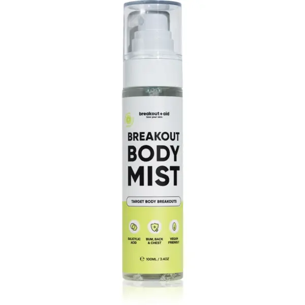 breakout + aid Body Mist spray de corp cu niacinamidă și acid salicilic impotriva acneei 100 ml
