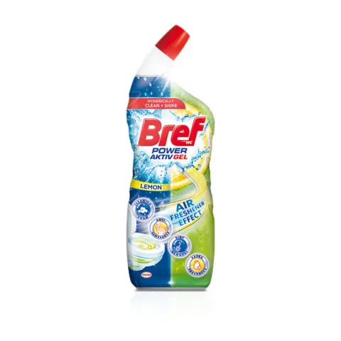 Bref Solutie gel pentru WC, 700 ml, Power Aktiv Gel Lemon