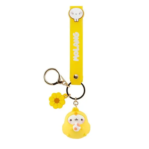 Breloc cu Pandantiv si Curea Yume Molang - Animal Costume Series - Galben